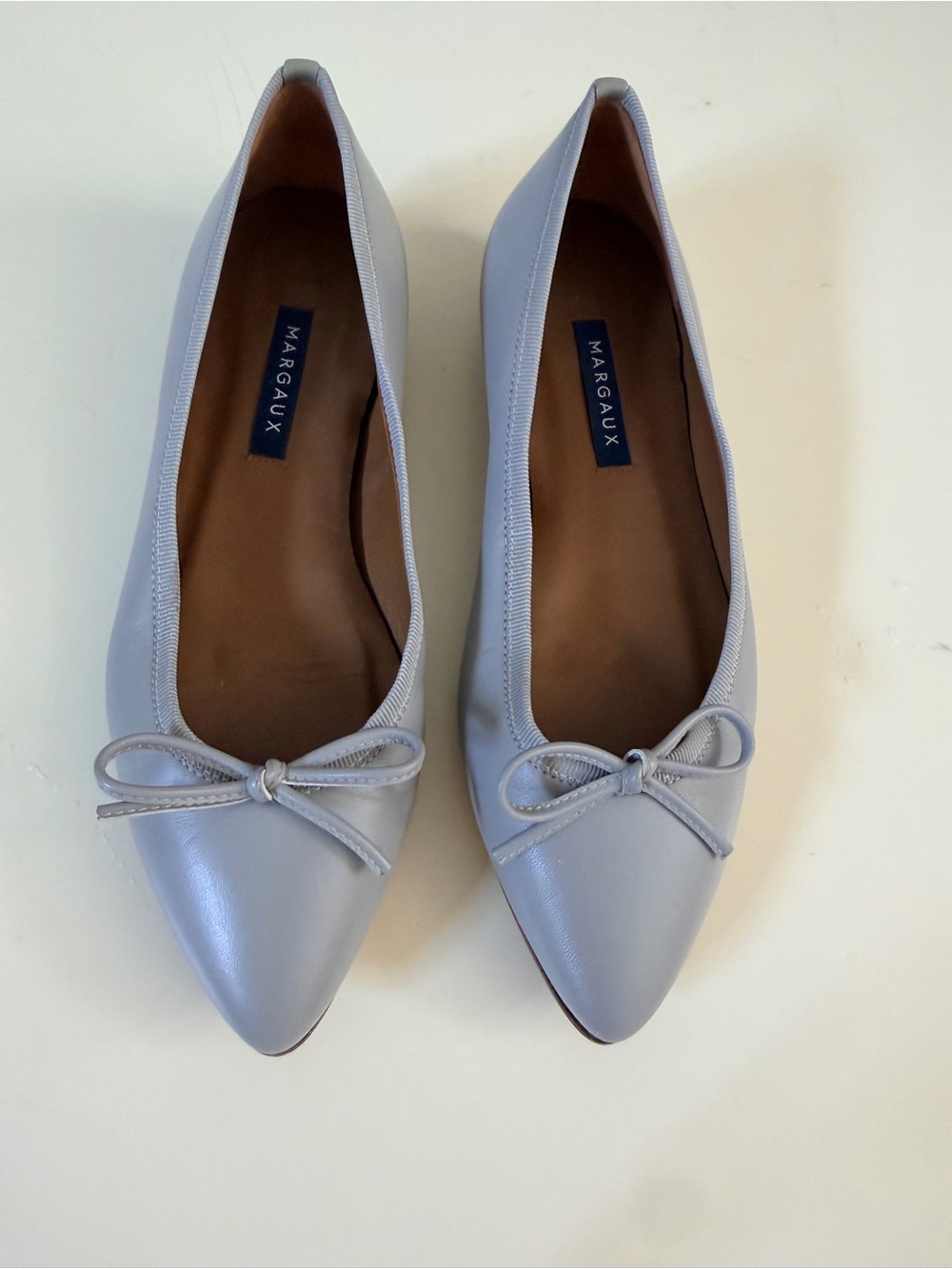 Margaux pointe flats gray size 36 W worn once